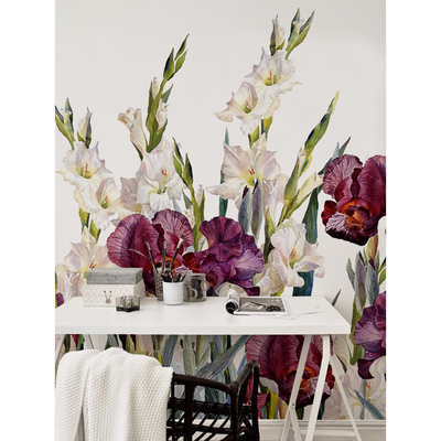 Fotobehang Bloemen uit de weide in onze tuin