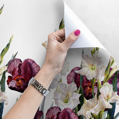 Fotobehang Bloemen uit de weide in onze tuin