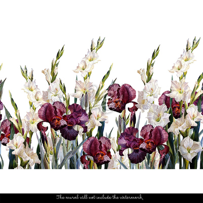 Fotobehang Bloemen uit de weide in onze tuin