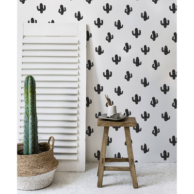 Fotobehang Met een cactus voor 