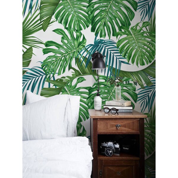 Fotobehang De charme van exotische bladeren