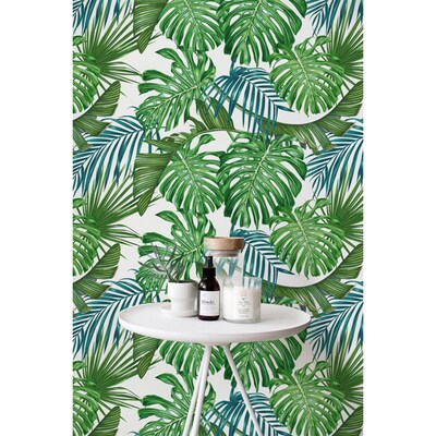 Fotobehang De charme van exotische bladeren