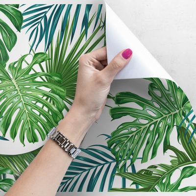 Fotobehang De charme van exotische bladeren