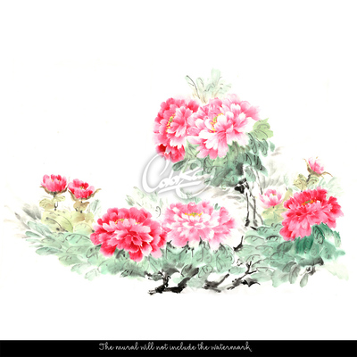 Fotobehang Bloemen van de Chinese traditie