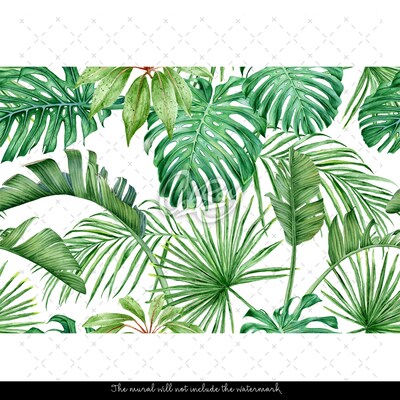 Fotobehang Een jungle vol monsters