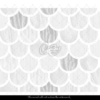 Fotobehang Grijze zeemeerminschubben