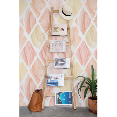 Fotobehang Roze geometrisch patroon