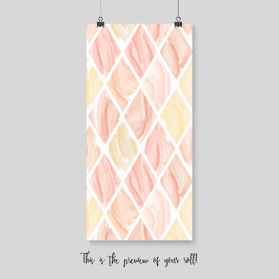 Fotobehang Roze geometrisch patroon