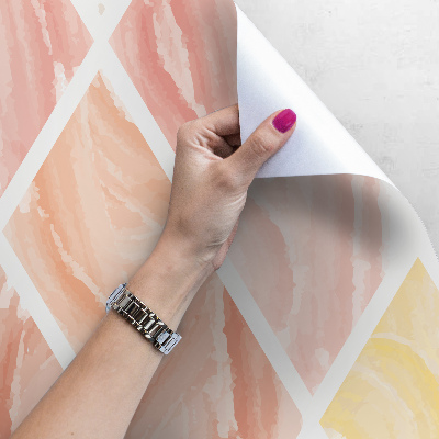 Fotobehang Roze geometrisch patroon