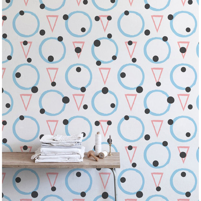 Fotobehang Handgetekende figuren