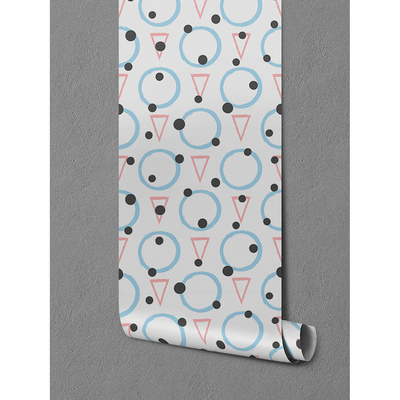 Fotobehang Handgetekende figuren