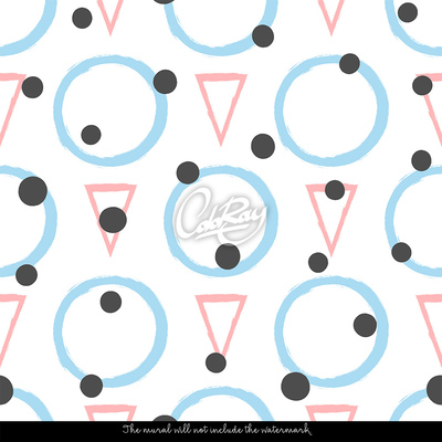 Fotobehang Handgetekende figuren