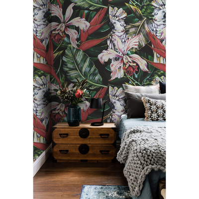 Fotobehang Bij de Tropical Birds and Plants Society