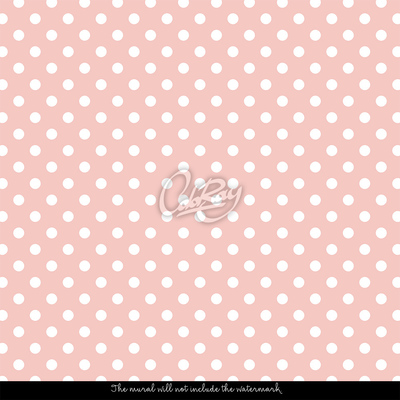 Fotobehang Stippen in roze