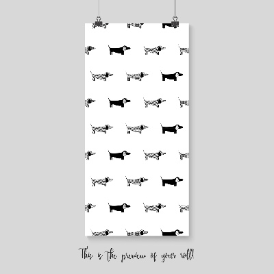 Fotobehang Retro Stijl Teckels