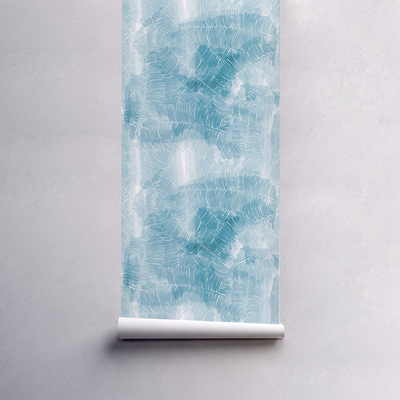 Fotobehang Berijpte palmbladeren