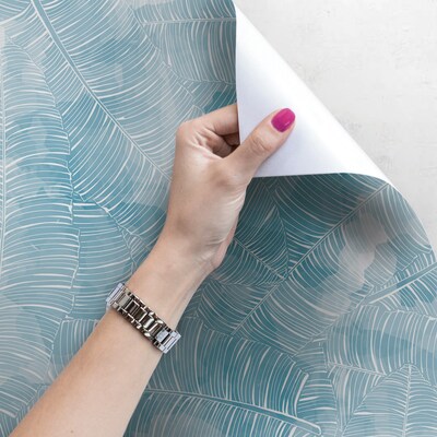 Fotobehang Berijpte palmbladeren