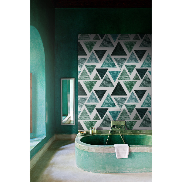 Fotobehang Waterdriehoeken