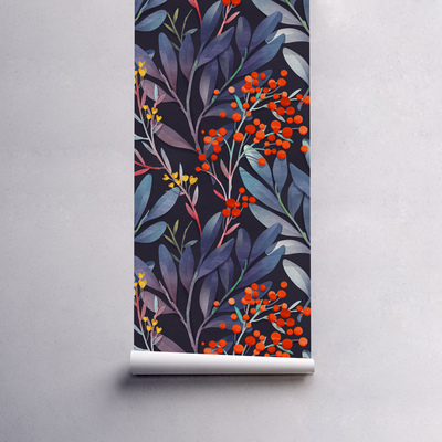 Fotobehang Kleuren van de junglediepten