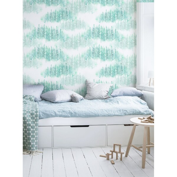 Fotobehang Bos in het ochtendlicht