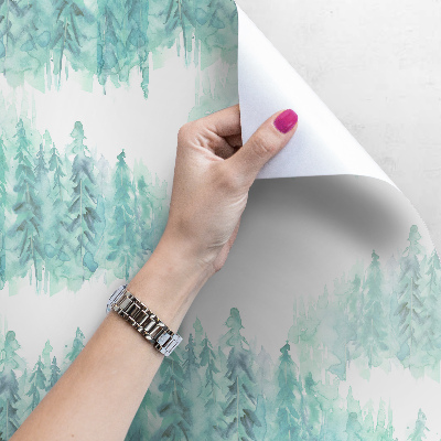 Fotobehang Bos in het ochtendlicht