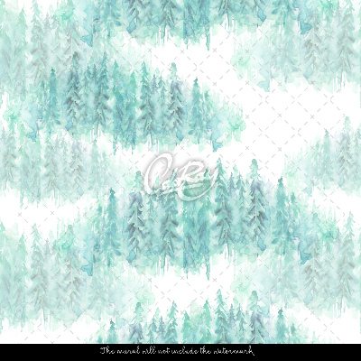 Fotobehang Bos in het ochtendlicht