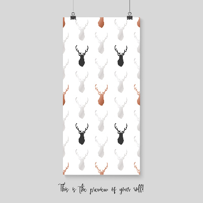 Fotobehang Schaduwen van het hert