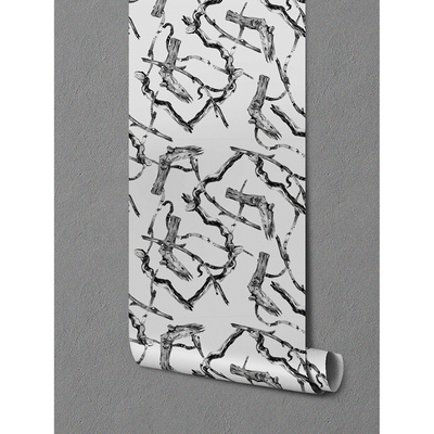 Fotobehang Boomtakken op zolder