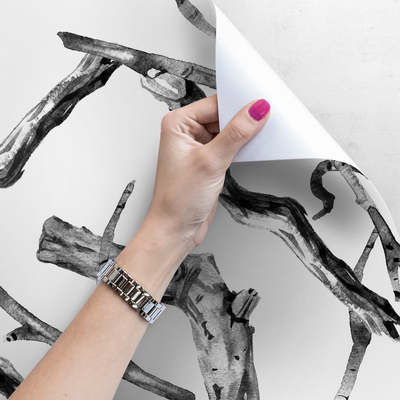 Fotobehang Boomtakken op zolder