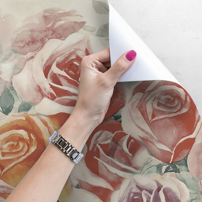 Fotobehang Bloemenmeisje