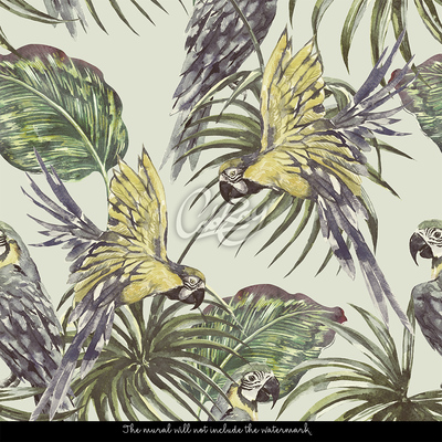 Fotobehang Lovebirds zijn niet altijd onafscheidelijk