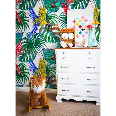 Fotobehang In de wereld van fantastische papegaaien