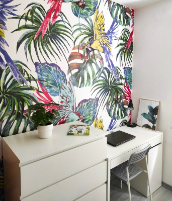 Fotobehang In de wereld van fantastische papegaaien