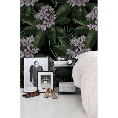 Fotobehang Roze bloemen uit het Oosten