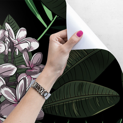 Fotobehang Roze bloemen uit het Oosten