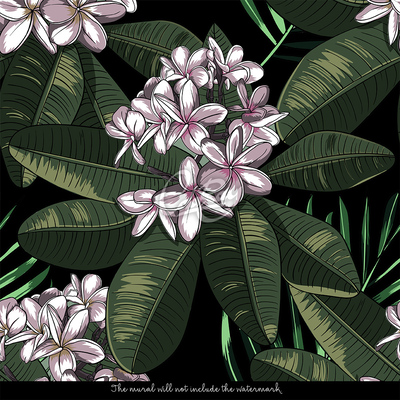 Fotobehang Roze bloemen uit het Oosten