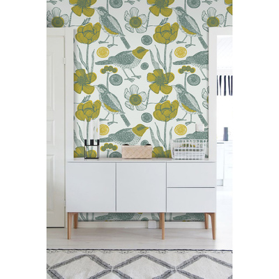 Fotobehang Een tuin bij u thuis