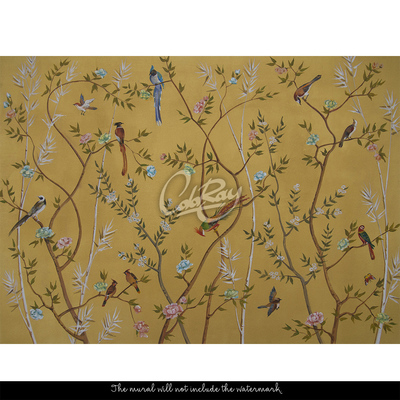 Fotobehang Lentevogelzang