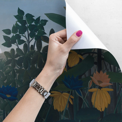 Fotobehang Zonsondergang in de jungle