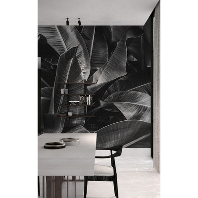 Fotobehang Rusten in de schaduw van gigantische bladeren