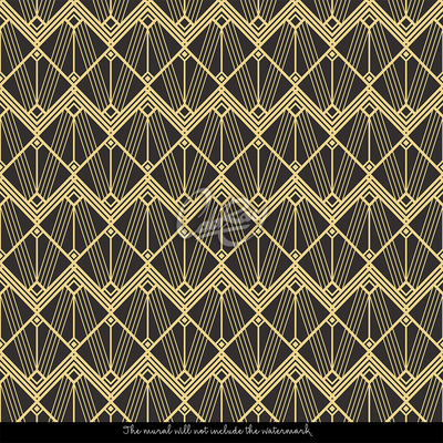 Fotobehang Met een lijn getekend