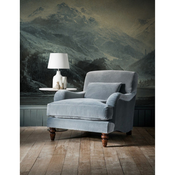 Fotobehang Ontspan met uitzicht op de met sneeuw bedekte bergen