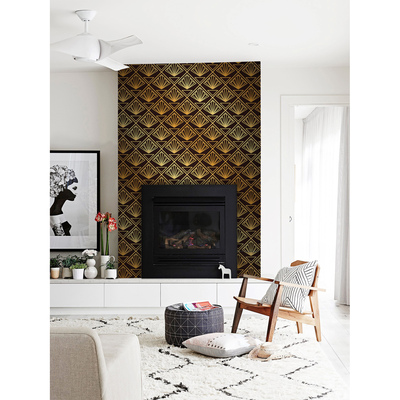 Fotobehang Goudkleurig en immodest