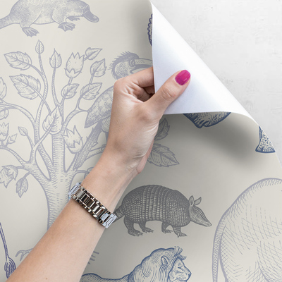 Fotobehang Een dierentuin met honderd dieren