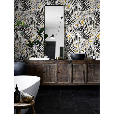 Fotobehang Tropische struik vintage