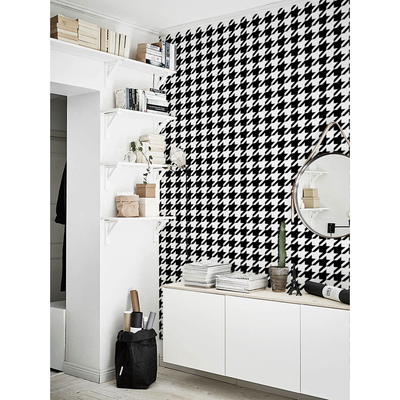 Fotobehang Zwart-wit vlindereffect