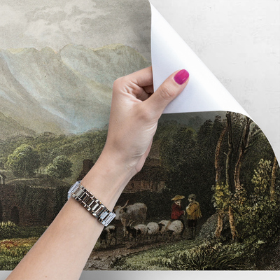 Fotobehang Bezoek aan het Oostenrijkse platteland