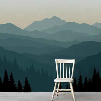 Fotobehang Sprookjesachtige bergen