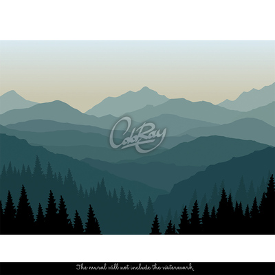 Fotobehang Sprookjesachtige bergen