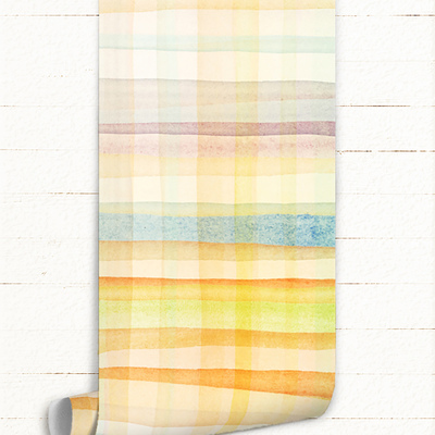 Fotobehang Geblokte muur